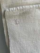 drap en chanvre ancien monogramme D/7460V1