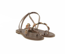 Mosaic Sandale Infradito Basse Avec Pierres Et Clous Coast Cuir