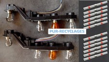 2 platine porte ampoules feu