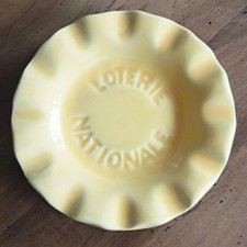 Coupelle Vide Poche Cendrier Céramique Jaune LOTERIE NATIONALE Saint Clément