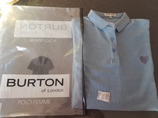 NEUF POLO FEMME BLEU CIEL TAILLE XXL NEUF EMBALLE MARQUE BURTON