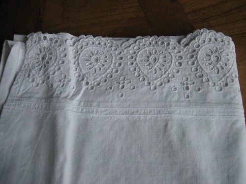 Ancien drap coton à - ancien, en