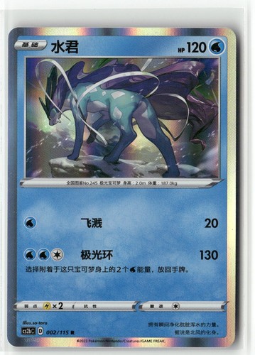 Suicune 002 115 holo vivid - holo,