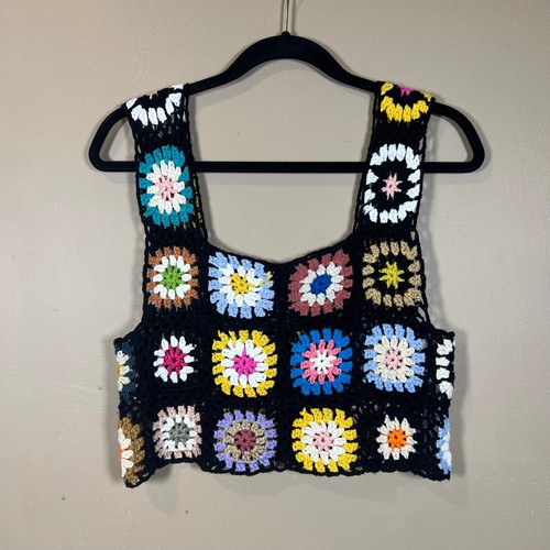 Handmade crochet granny square - handmade,