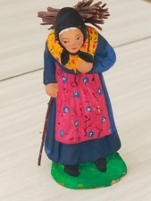 SANTON DE PROVENCE VINTAGE DE RENE PESANTE LA VIEILLE AU FAGOT SERIE 7 CM