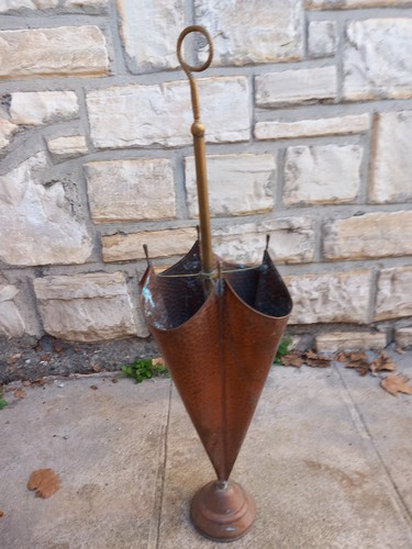 Porte parapluie cuivre - porte, en