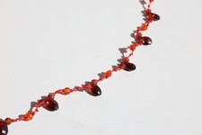 collier argent fil ciré