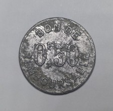 RARE R2 Monnaie, 50 centimes 1915, Grande Comore - FRENCH COMORES