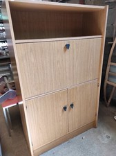 Ancien Meuble Bureau Secrétaire  90 x 36cm par 144,5cm de haut