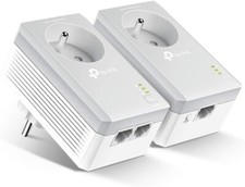 Adaptateur CPL TP LINK Ethernet Haut debit 600 Mgbits  2 Prises Gigogne Kit de 2