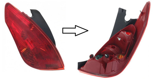Lampe feu arriere gauche - feu,