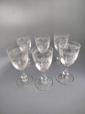 6 Verres Cristal Saint Louis