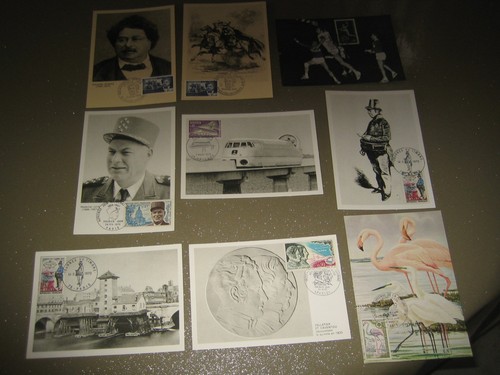 Lot cartes jour - 9,