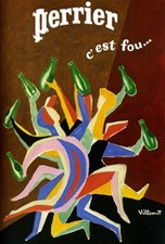Affiche poster perrier - affiche,