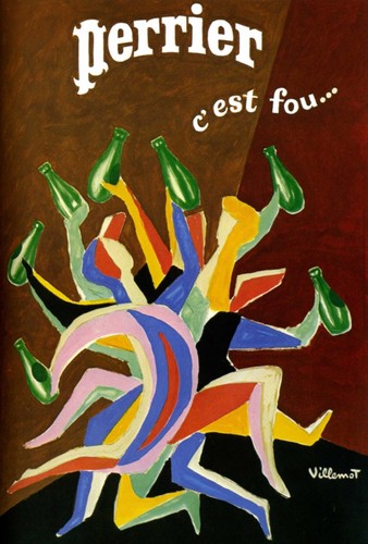Affiche poster perrier - affiche,