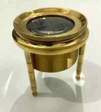 ancienne loupe en laiton 3"