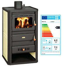 Poêle a Bois Intégré Chaudière Cheminée Prity S2W10 10 + 6.2 kw.