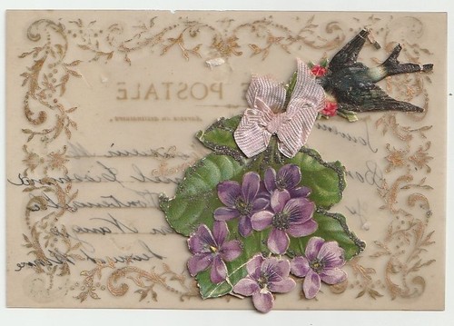 Cpa fantaisie dorée - cpa,