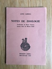 Lewis Carroll Notes de zoologie E/O 1950 COBRA 4 bois de Michel Olyff Dotremont