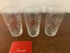 3 verres à thé modèle Muguet en cristal de Baccarat (prix à la pièce)