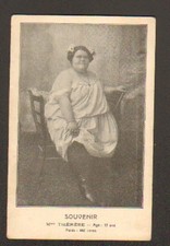 PARIS XVI° / Mlle THERESE 17 ANS poids 480 LIVRES , PERSONNAGE de LUNA PARK