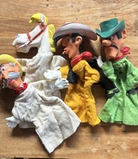 Lucky Luke - Lot de 4 Marionnettes à Main Vintage 