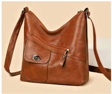 Sac a Main Bandouliere MULTI Poche en cuir Souple Femmes Leger portés épaule PU