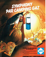 Publicité Advertising 127  1980  Camping Gaz  lampe Symphony Aladin