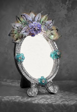 Miroir De Table Ovale En Verre