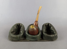 Sculpture Porte-Pipes En Cuir