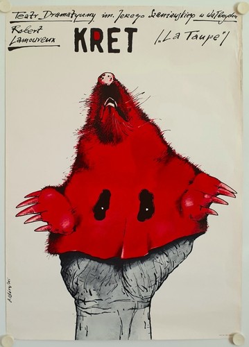 Affiche polonaise théâtre - affiche,