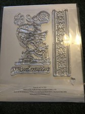 Marianne Design Winter Fun - Patinage sur glace - Timbres patineuse, frontière, sentiment