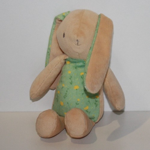 Doudou lapin klorane vert - -,