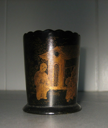 Ancien pot porte - porte, allumettes