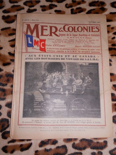 Revue mer colonies - &, ligue