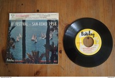 8 e FESTIVAL SAN REMO 1958 EP DOMENICO MODUGNO NATALINO OTTO LICIA MOROSINI