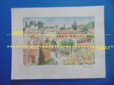 LITHOGRAPHIE SIGNEE R.CONSTANT - NUMEROTEE 18 / 250 - COULEURS - SUD - PALMIERS
