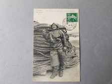 CPA / Carte postale ancienne - Sur les cotes normandes, type de pecheur (76)