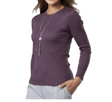 DAMART SOUS PULL MANCHES LONGUES THERMOLACTYL & SOIE DEGRÉ 2 TAILLE M PRUNE