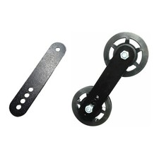 Poulie double pivotante pour