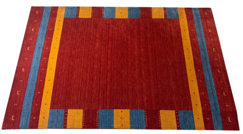Tapis laine 200x300 rouge - laine,