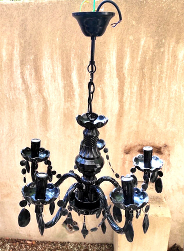 Lustre pampilles noir - à,