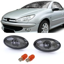 2 CLIGNOTANT REPETITEUR NOIR PEUGEOT 206 307 607 CITROEN C2 C3 C5 CC