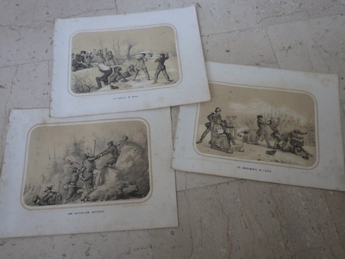 1850 lot gravures alpinisme - 1850.lot,