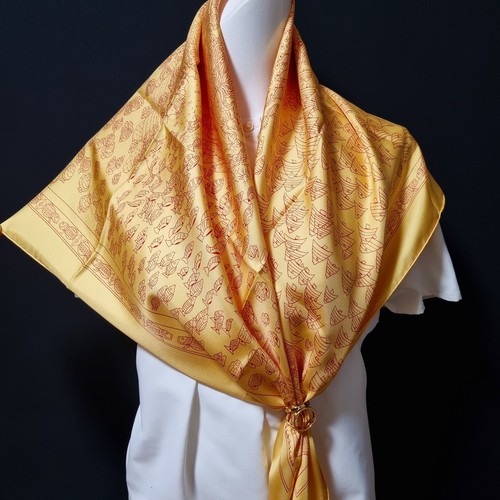 Rare vintage hermes soie scarf - hermes,