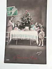 CPA JOYEUX NOEL 1913 SAPI CADEAUX FAMILLE ENFANT FANTAISIE FETE FAMILIALE IRISA