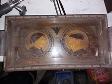 ANCIEN PLATEAU BOIS VERRE