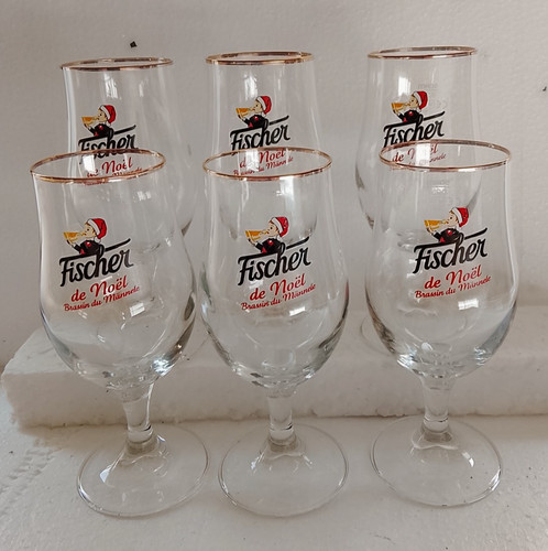 Lot verres bière - 6, 25
