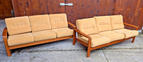 Canapé designer teck 60s - designer,