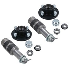 PACK 2 moyeux de roue de remorque et essieux tronqués étendus 4" PCD